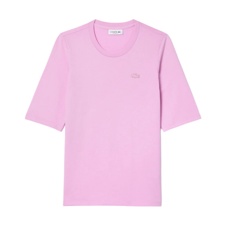 Różowe T-shirty i Pola Lacoste