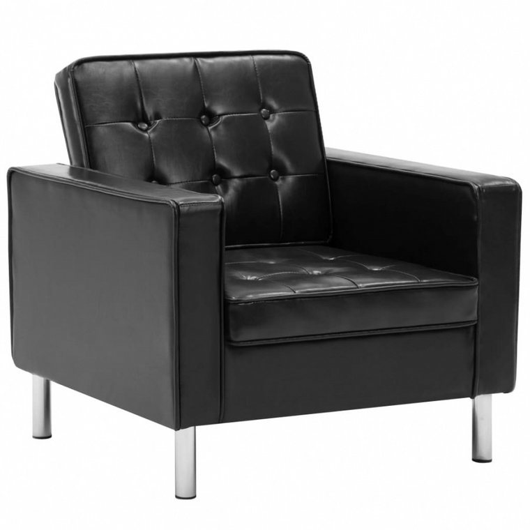 Fotel czarny sztuczna skóra kod: V-247018