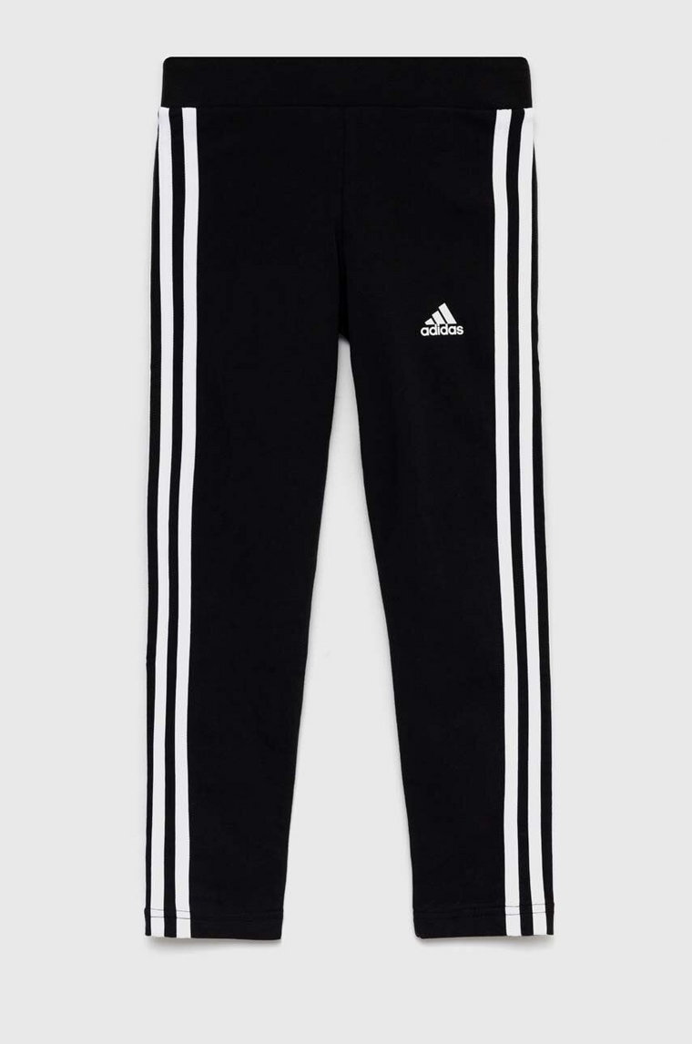 adidas legginsy dziecięce G 3S kolor czarny z aplikacją