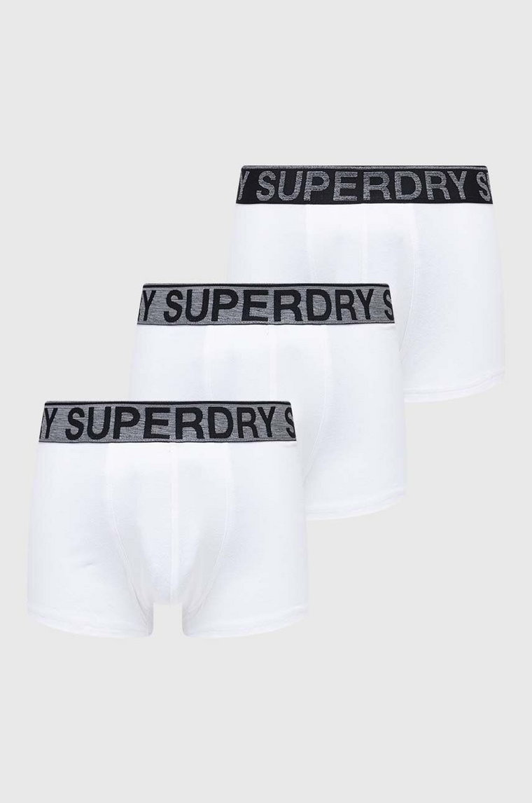 Superdry bokserki 3-pack męskie kolor biały