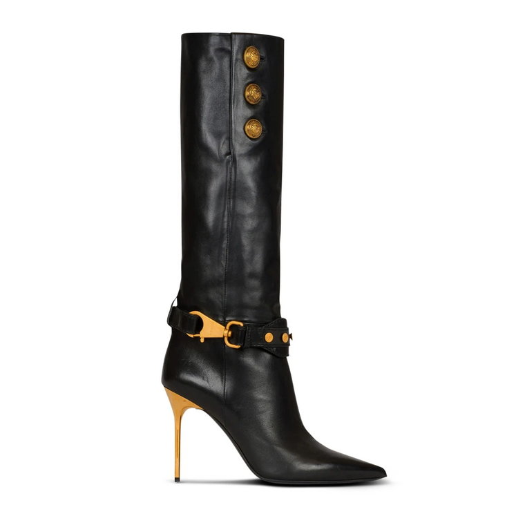 Skórzane buty Robin Balmain