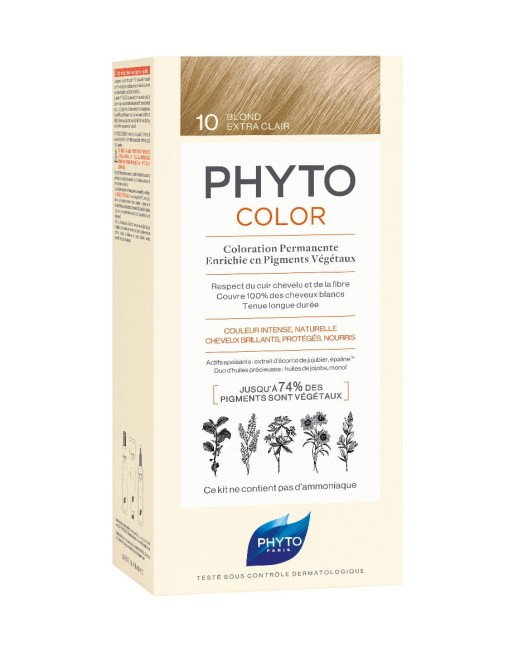 Farba do włosów PHYTOCOLOR 10 Ekstra jasny blond