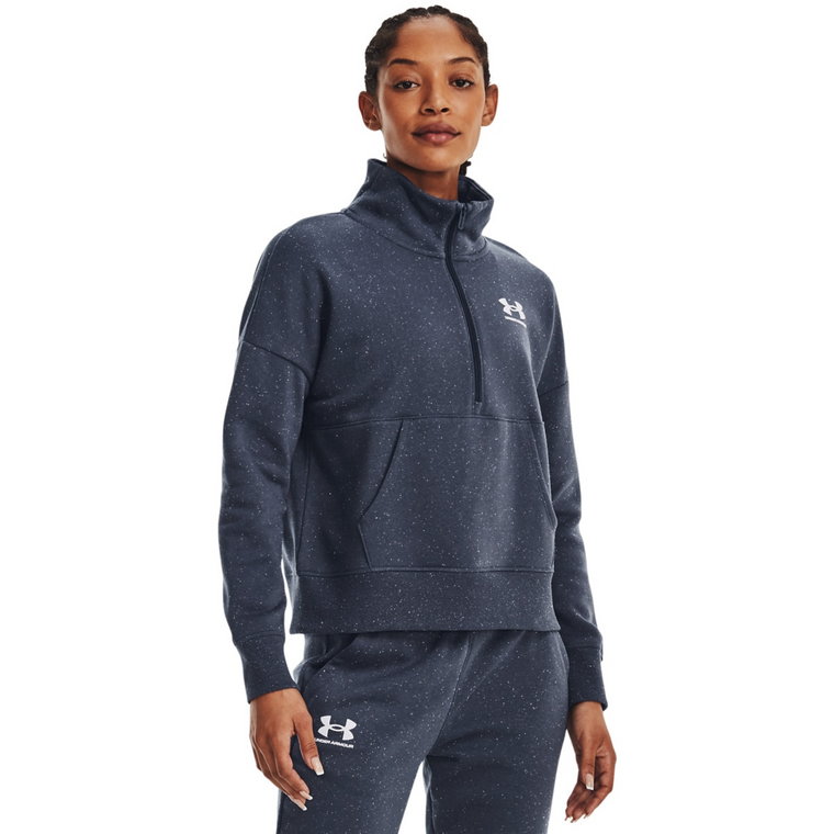 Damska bluza dresowa nierozpinana bez kaptura UNDER ARMOUR Rival Fleece HZ - szara