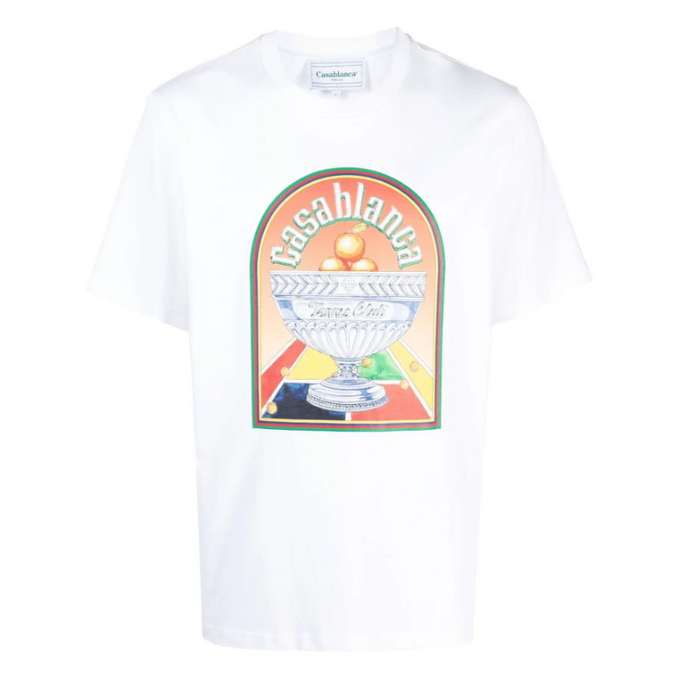 Pomarańczowy T-shirt z organicznej bawełny Terrain Casablanca