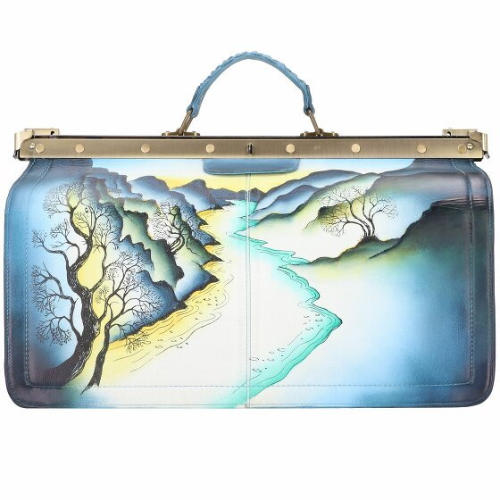 Greenland Nature Art+Craft Doctor Case Leather 48 cm Laptop Compartment handbemalt