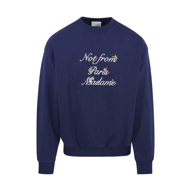 Navy Sweatshirt - Stylowy i Wygodny Drole de Monsieur