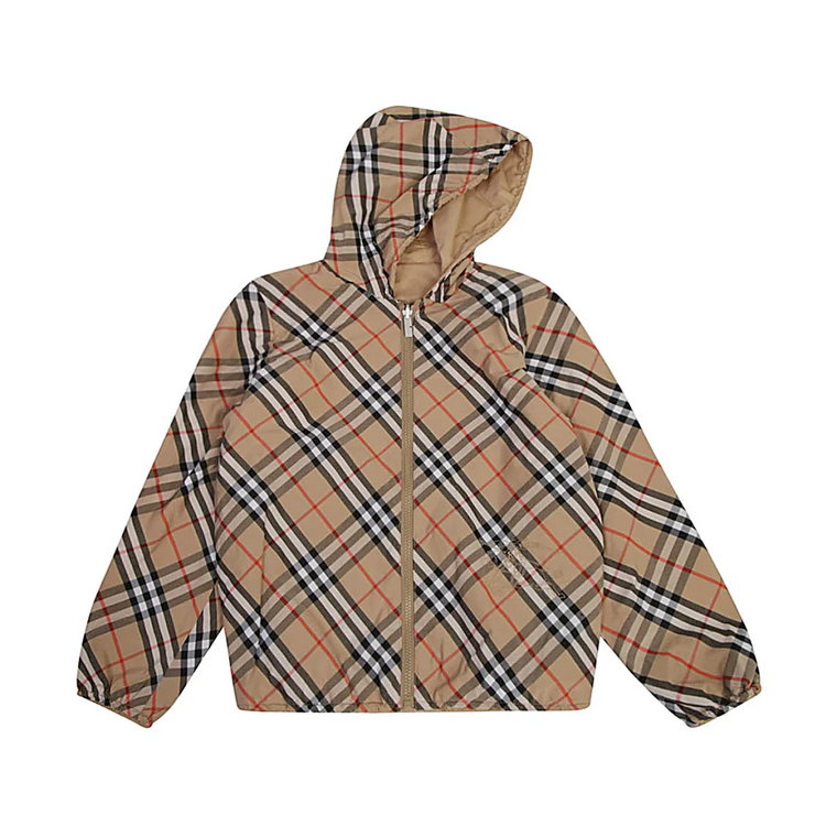 Beżowa Parka dla Chłopców Aw24 Burberry