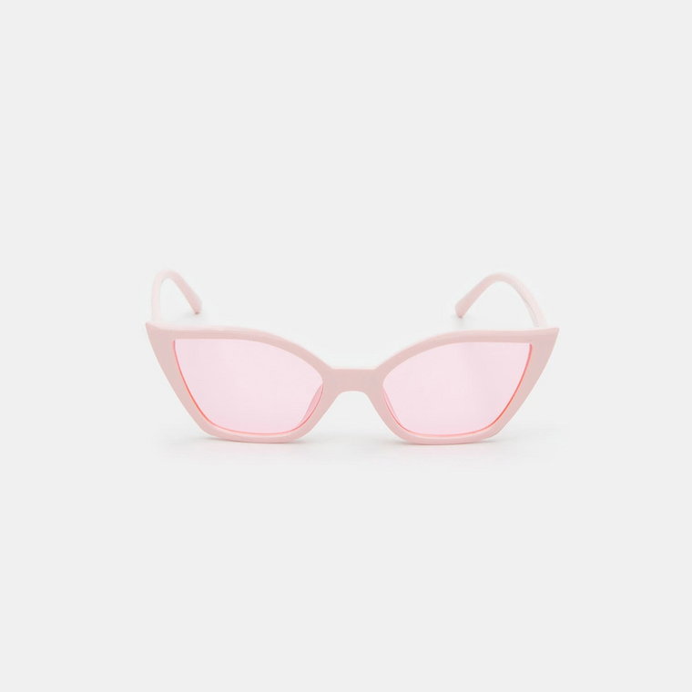 Różowe okulary przeciwsłoneczne Sinsay, kolekcja damska na sezon lato 2023  | Lamoda.pl