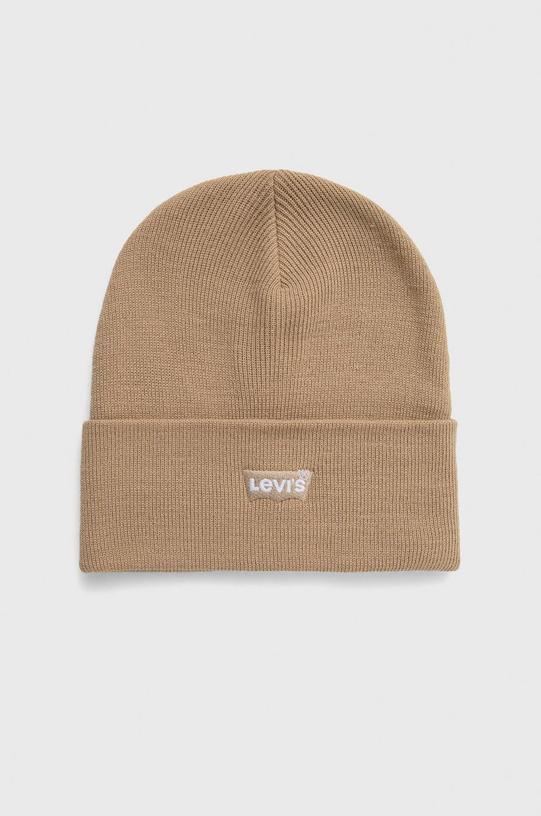 Levi's czapka kolor beżowy D5459.0009-36