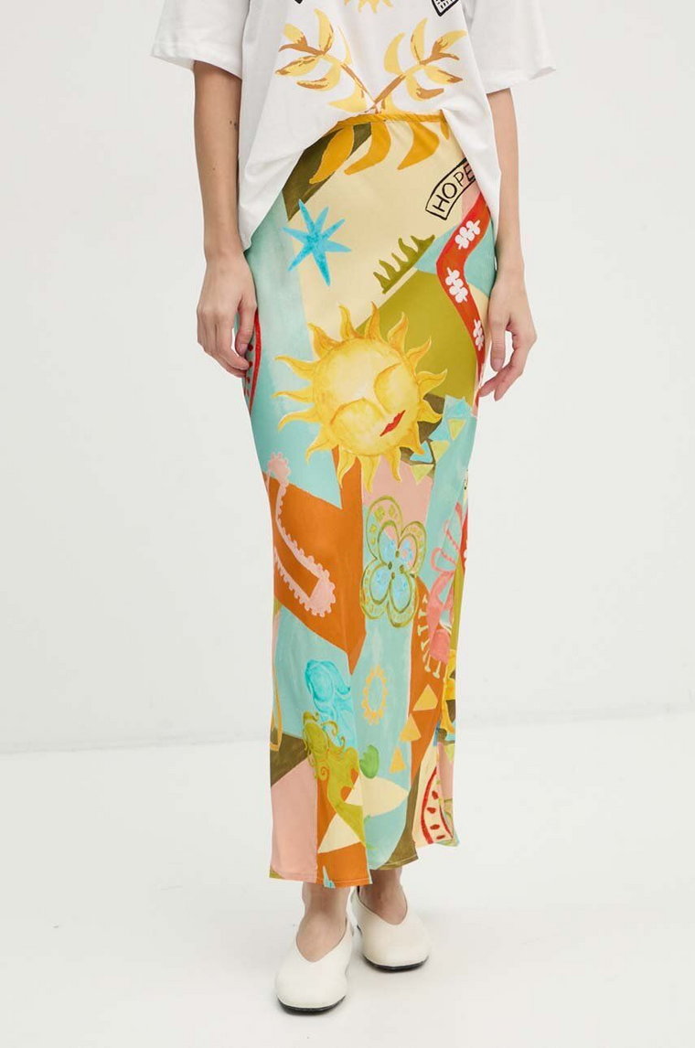 Never Fully Dressed spódnica Multi Sundazed Summer Dorris Skirt maxi prosta NFDSk546