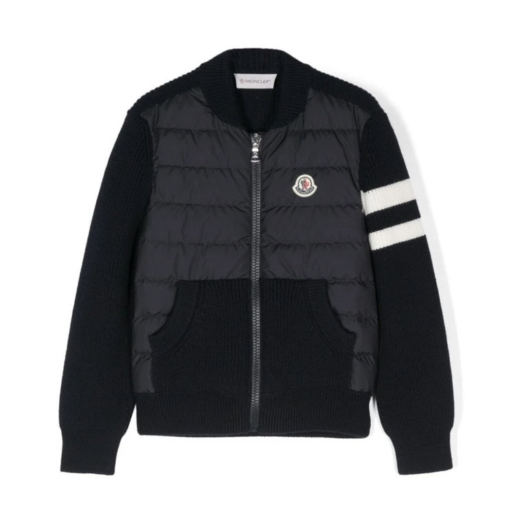 Niebieski Sweter Cardigan Moncler