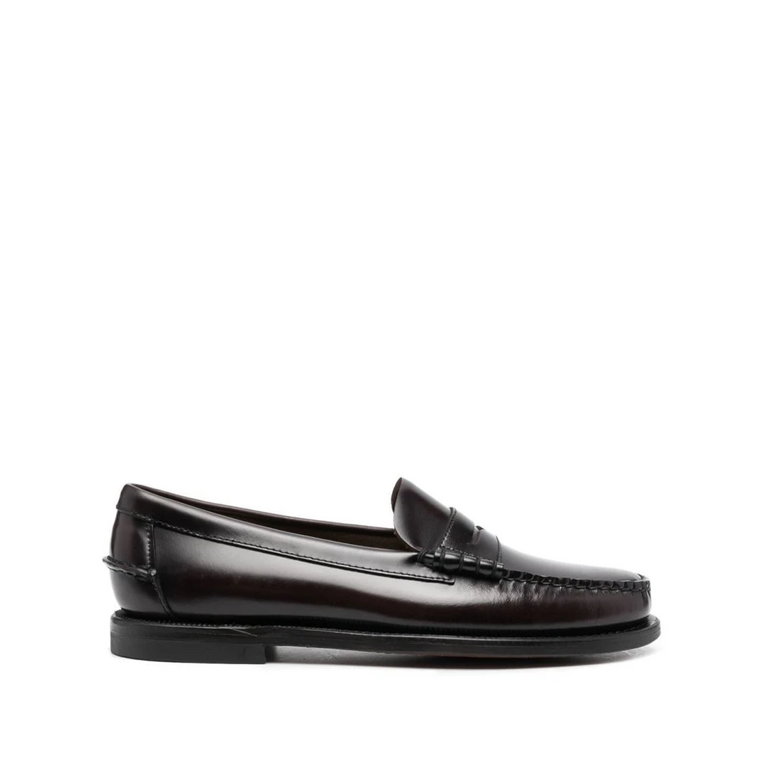 Brązowe Penny Flat Loafers Sebago