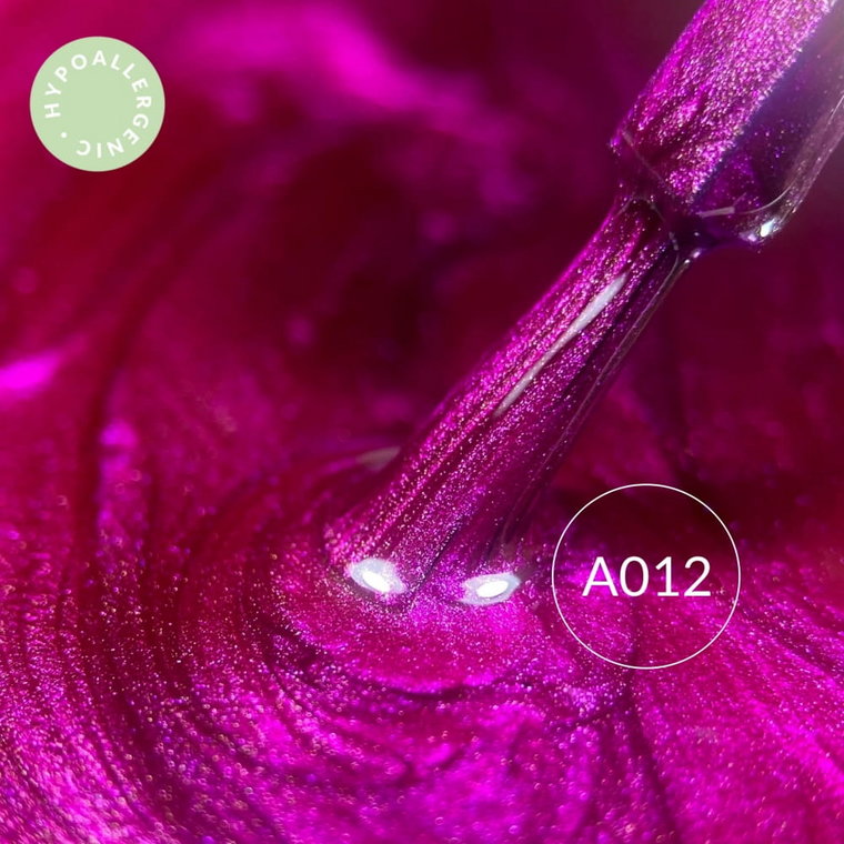 Lakier hybrydowy hipoalergiczny metaliczny fioletowy 7ml - Purple Glory A012
