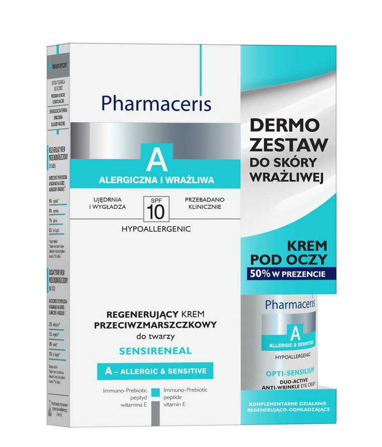 Pharmaceris A (Sensireneal Krem do twarzy SPF10 30ml + Opti-Sensilium Krem pod oczy 15ml