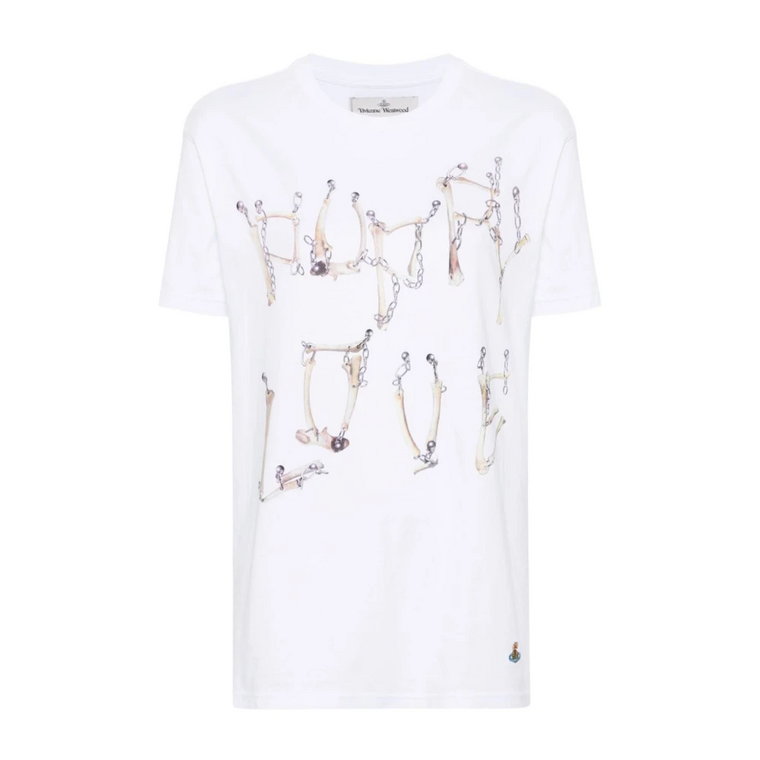 Koszulka z Klasycznym Wzorem Łańcucha Vivienne Westwood