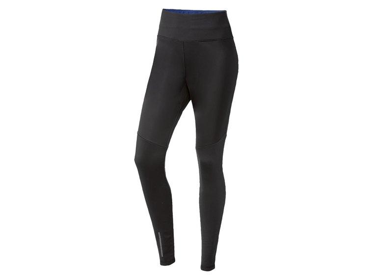 CRIVIT Legginsy sportowe damskie, wodoodporne (Czarny, L (44/46))