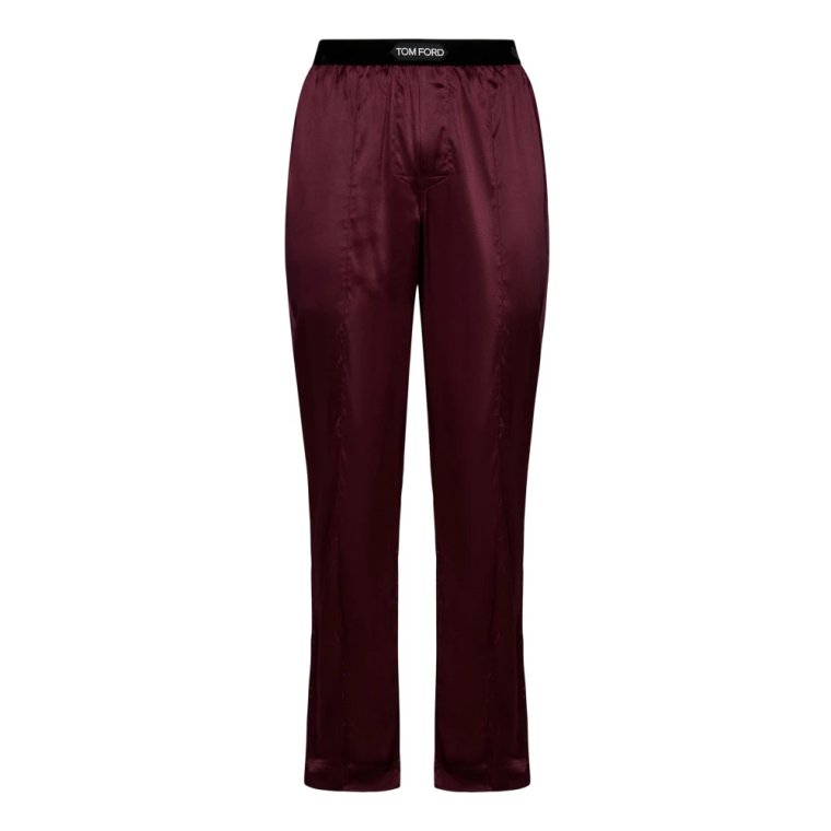 Bordeaux Stretch Pajama Trousers Tom Ford