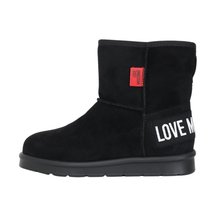 Czarne wysokie botki damskie Love Moschino