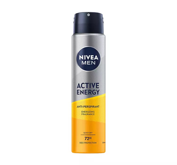 NIVEA MEN ACTIVE ENERGY ANTYPERSPIRANT W SPRAY'U 250ML