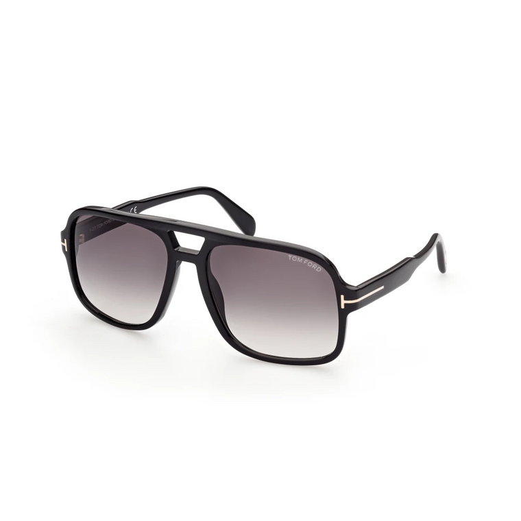 Falconer-02 Okulary Przeciwsłoneczne Gradient Dym Złoto Tom Ford