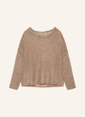 By Aylin Koenig Sweter Oversize Chiara Z Dodatkiem Moheru I Alpaką beige