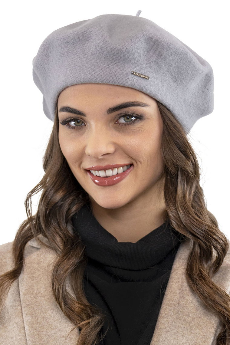 Vivisence 7073 Nakrycie głowy beret, szary