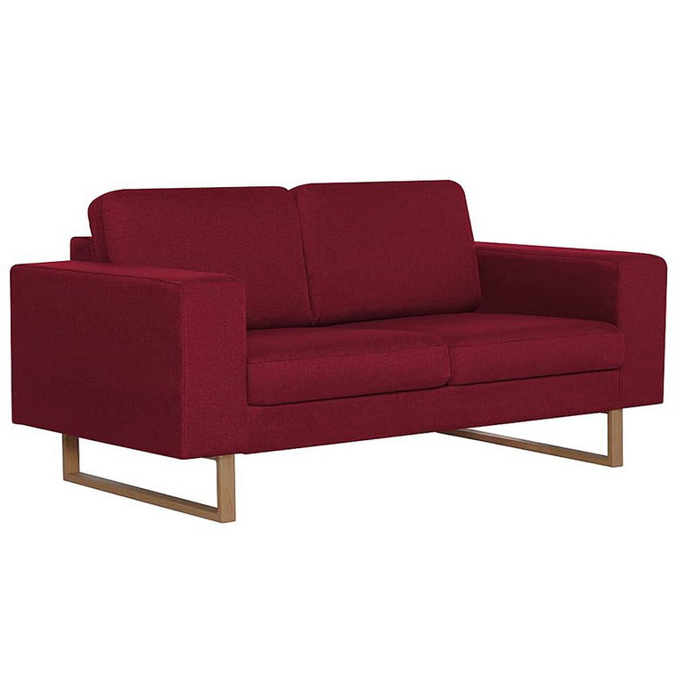 Elegancka dwuosobowa sofa Williams 2X - czerwone wino