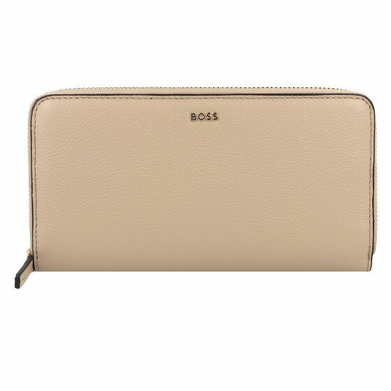 Boss Alyce Portfel Skórzany 20 cm light beige