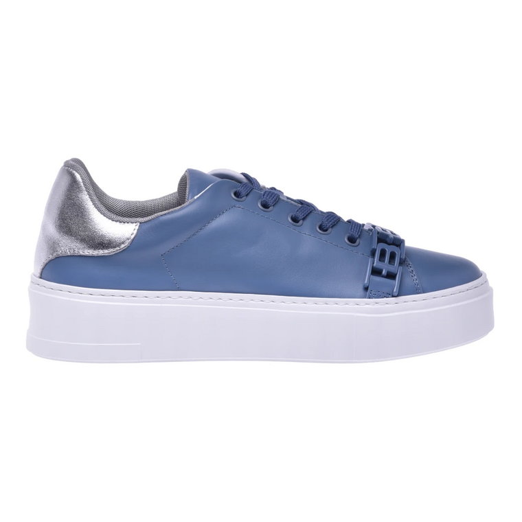 Air force blue calfskin tennis shoes Baldinini