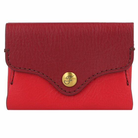 Fossil Heritage Credit Card Case Leather 10 cm red velvet