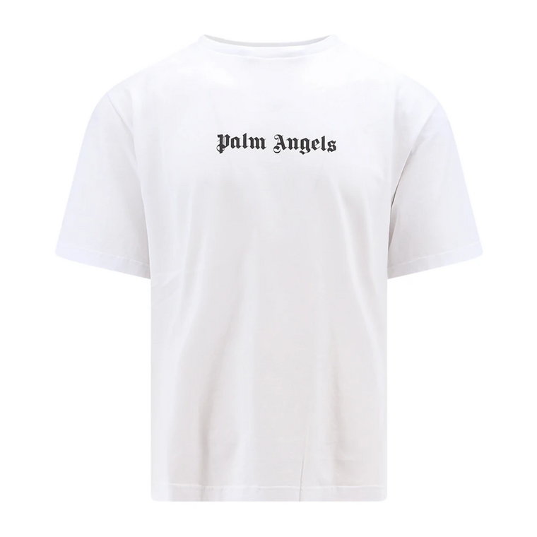 Biała bawełniana koszulka Palm Angels