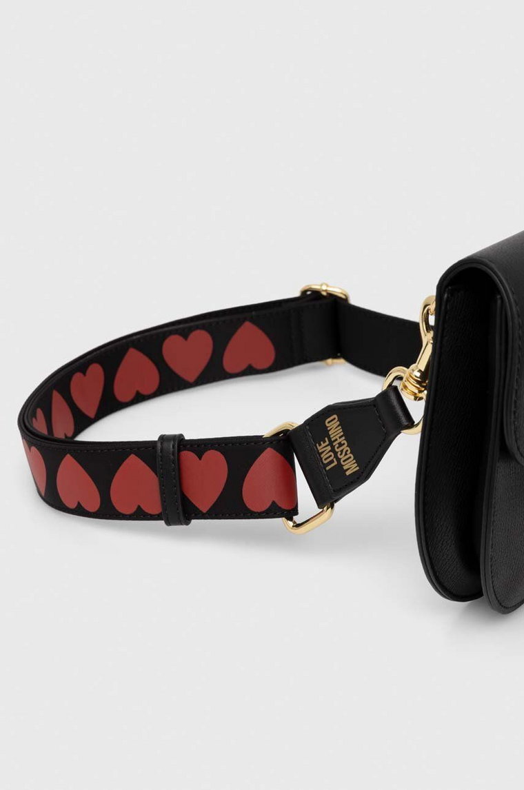 Love Moschino pasek do torebki kolor czarny JC6405PP1LLW100A