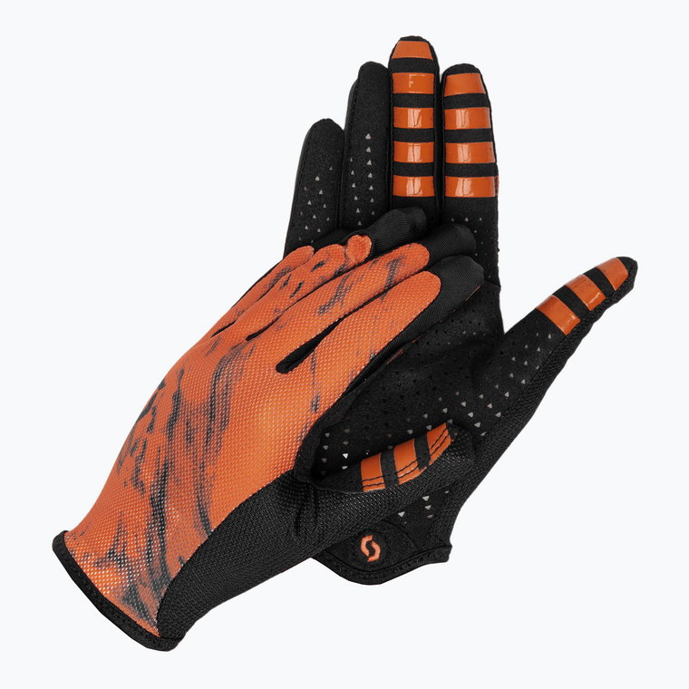 Rękawiczki rowerowe męskie SCOTT Traction braze orange/black