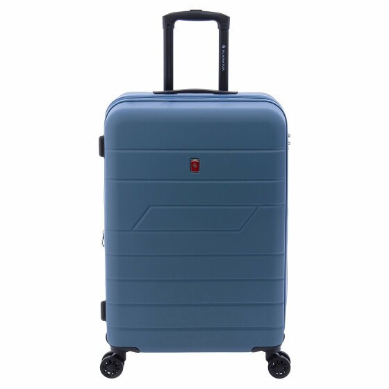 Gladiator 4300 4 kółka Walizka 65 cm z plisą rozprężną petrol blue