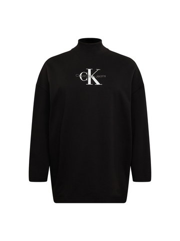 Calvin Klein Jeans Curve Bluzka sportowa  czarny / biały