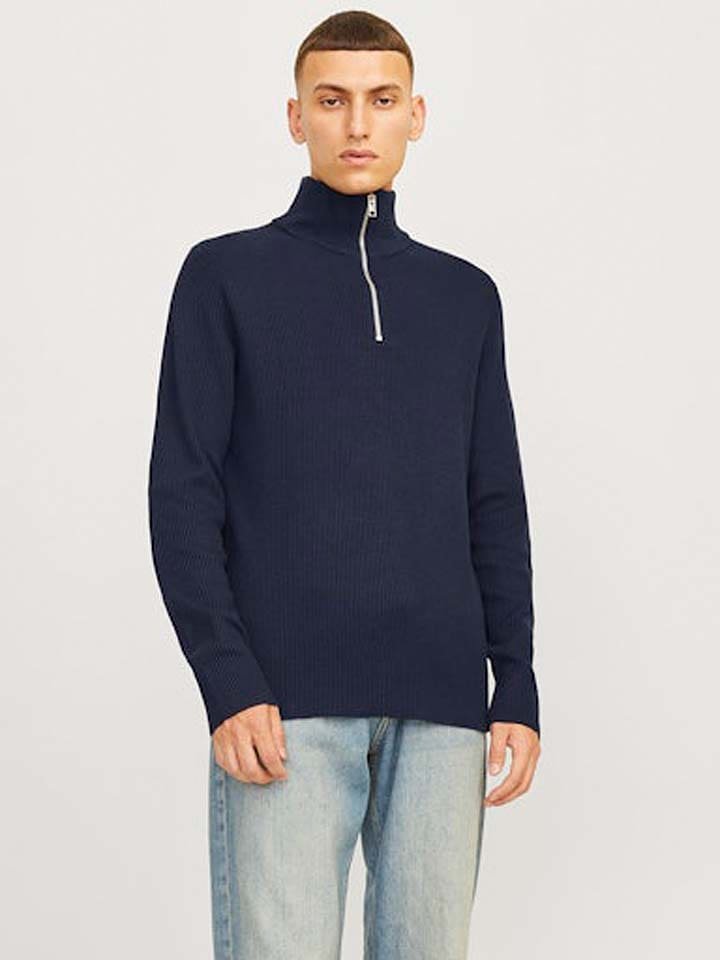 Jack & Jones Sweter w kolorze granatowym