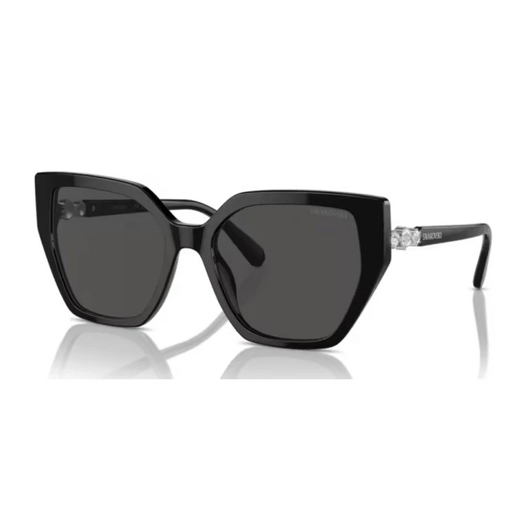 Czarne/Ciemnoszare Okulary przeciwsłoneczne Sk6016 Swarovski