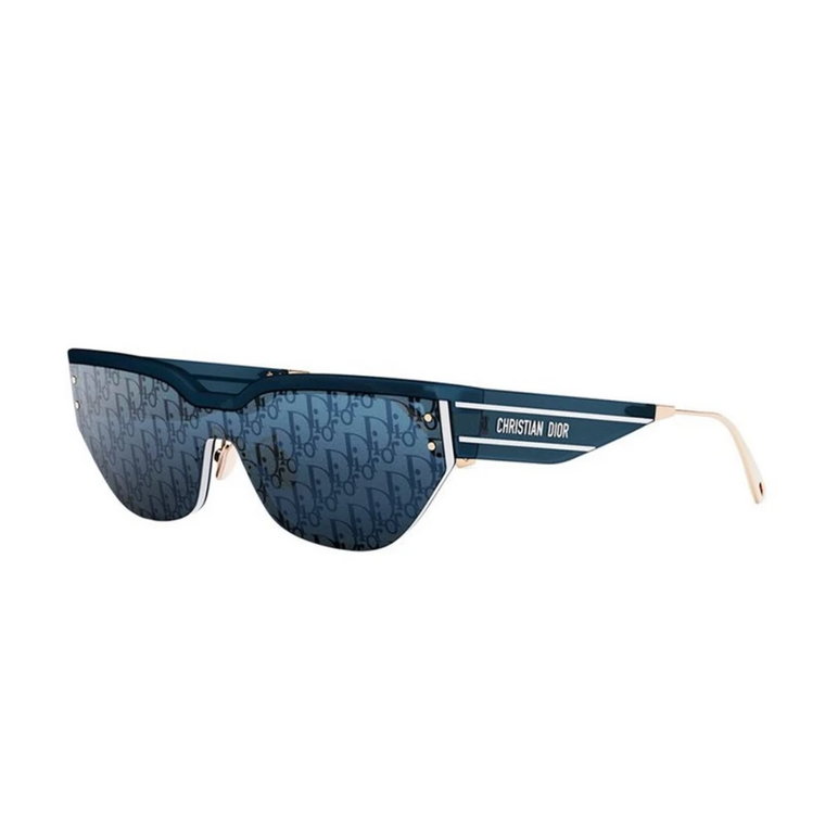 Błękitne okulary przeciwsłoneczne z Blu Mirror Dior