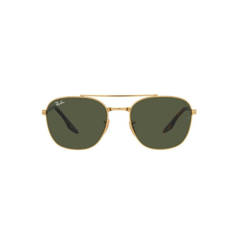 RB 3688 Złote Metalowe Okulary Przeciwsłoneczne Ray-Ban