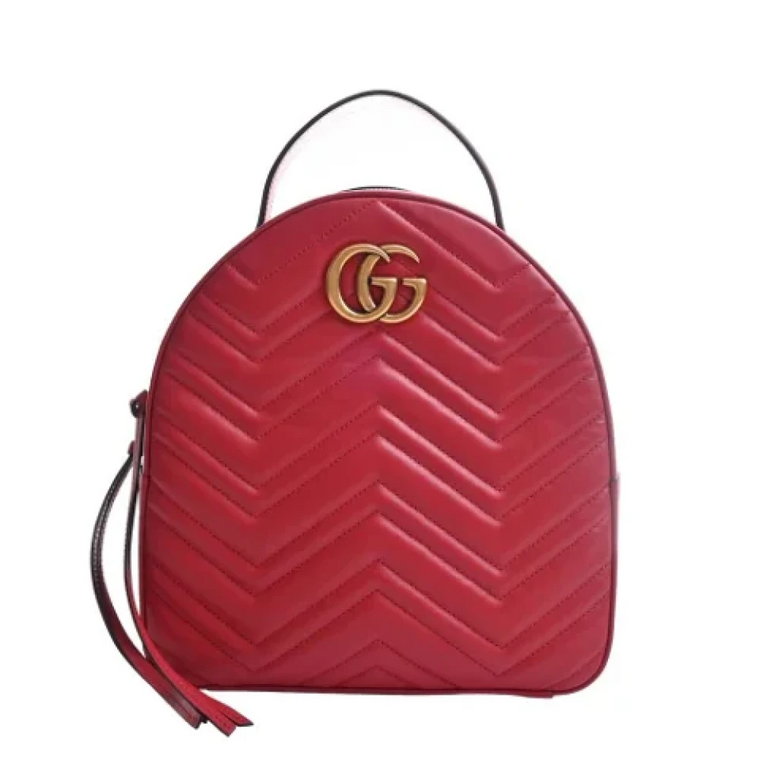 Pre-owned Leather backpacks Gucci Vintage