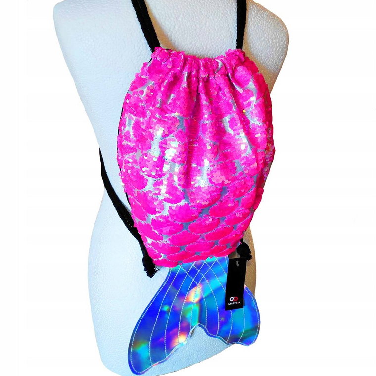 WOREK PLECAK MERMAID SYRENKA CEKIN TORBA BAG HOLO