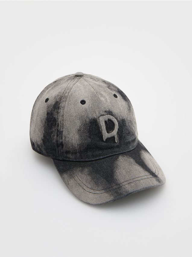 Reserved - Denimowa czapka z efektem sprania - wielobarwny