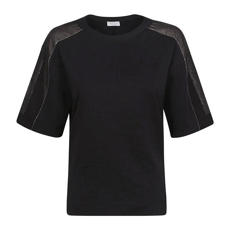 Czarne koszulki i pola Martini Brunello Cucinelli