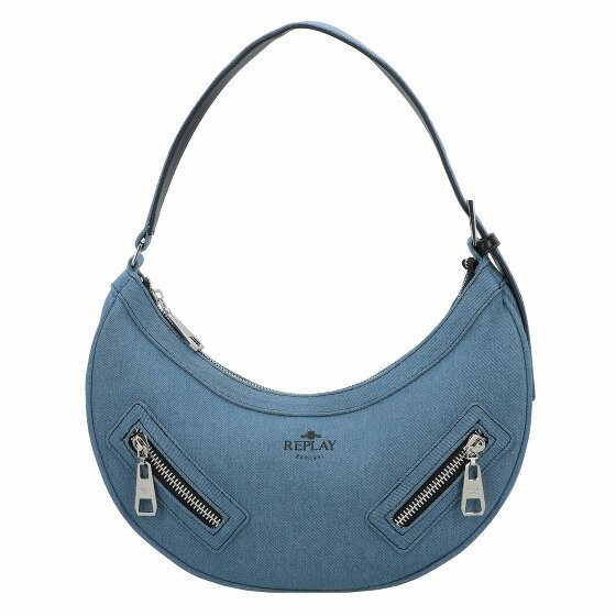 Replay Torba na ramię 33 cm blue denim_