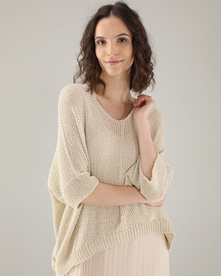 DWUCZĘŚCIOWA SUKIENKA MIDI 31-23200 BEIGE