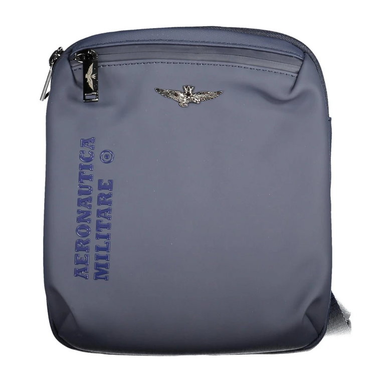 Blue Polyester Shoulder Bag Aeronautica Militare
