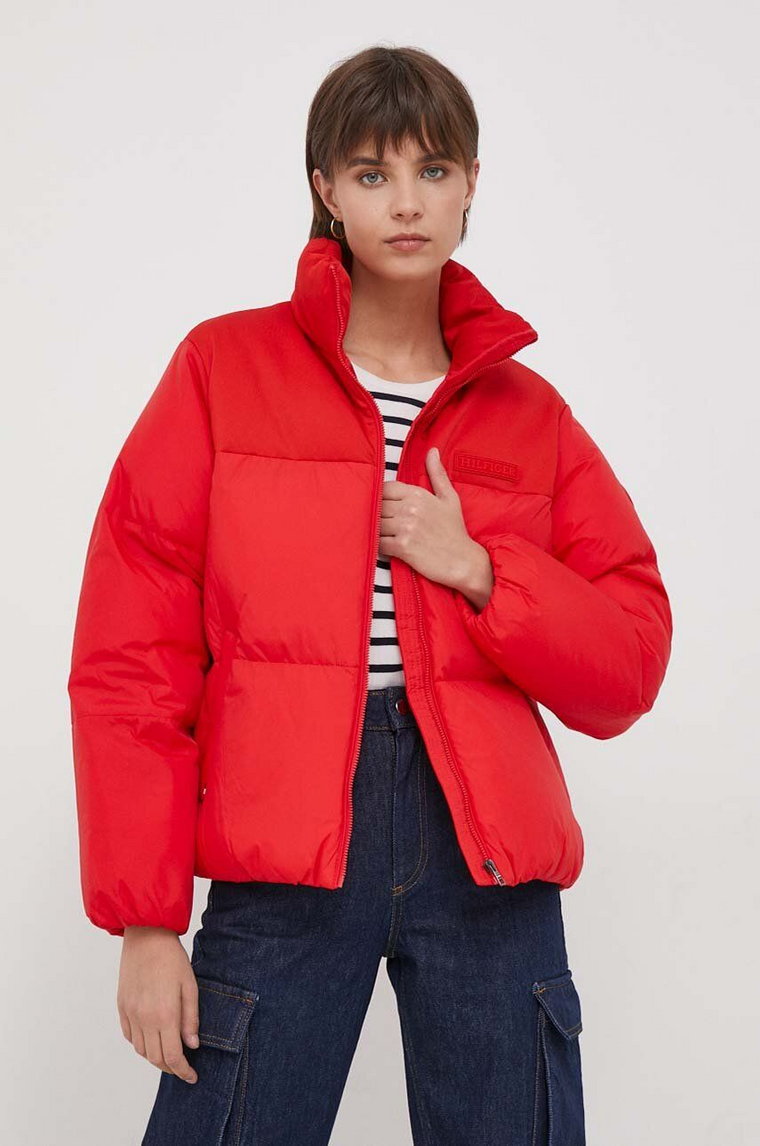Tommy Hilfiger kurtka damska kolor czerwony zimowa