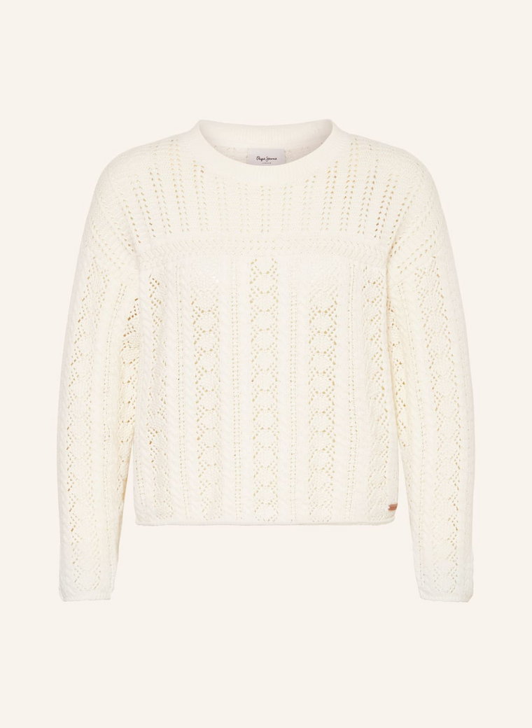 Pepe Jeans Sweter Isadora weiss