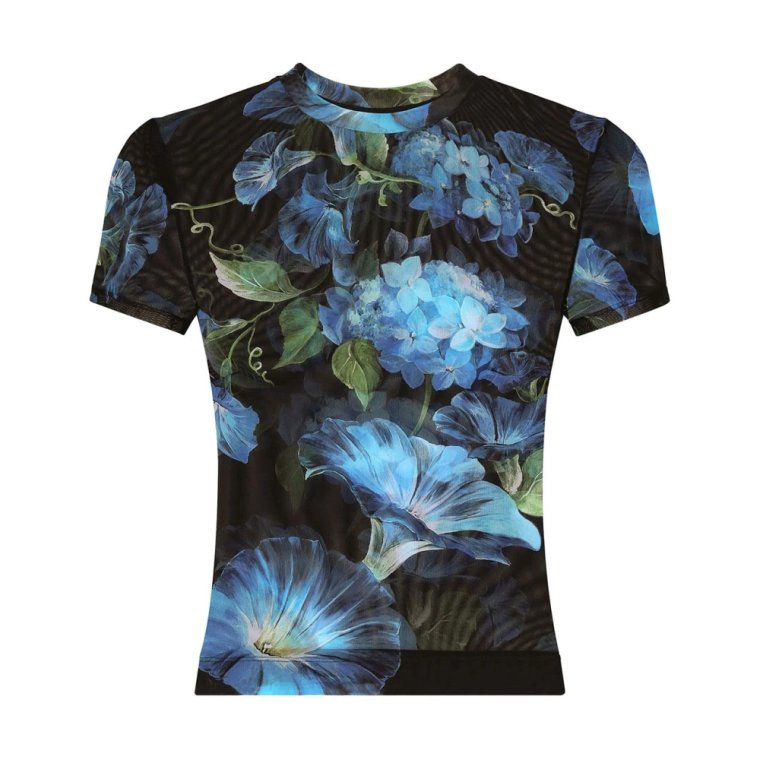 Stylowy T-shirt z Unikalnym Wzorem Dolce & Gabbana