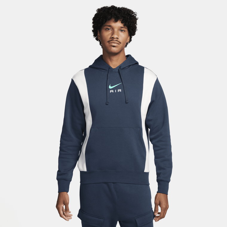 Męska dzianinowa bluza z kapturem Nike Air - Brązowy